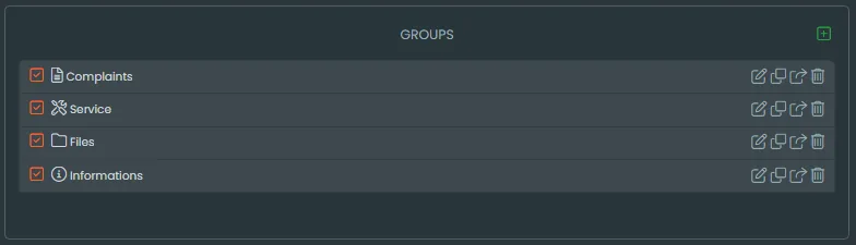 Zrzut ekranu - menu groups